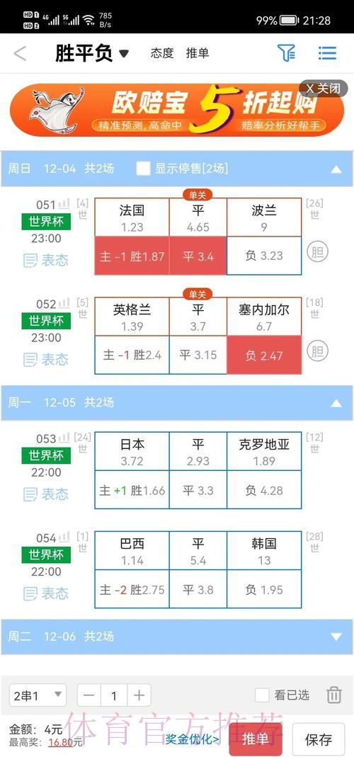 世界杯盘口免费全站分析攻略